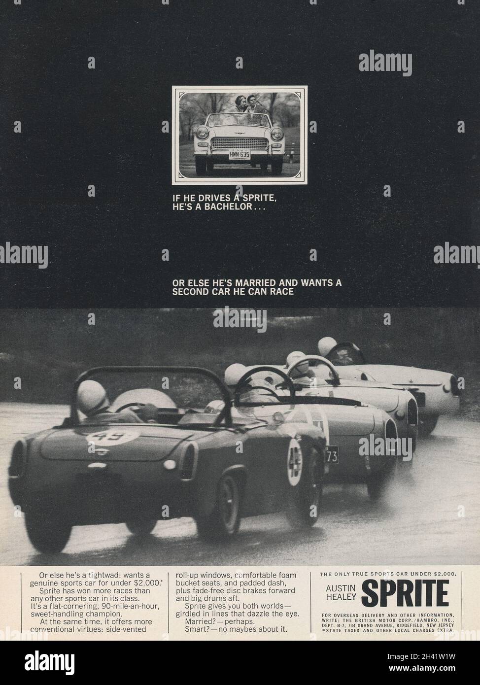 Giugno 1965 'Playboy' Magazine pubblicità, USA Foto Stock