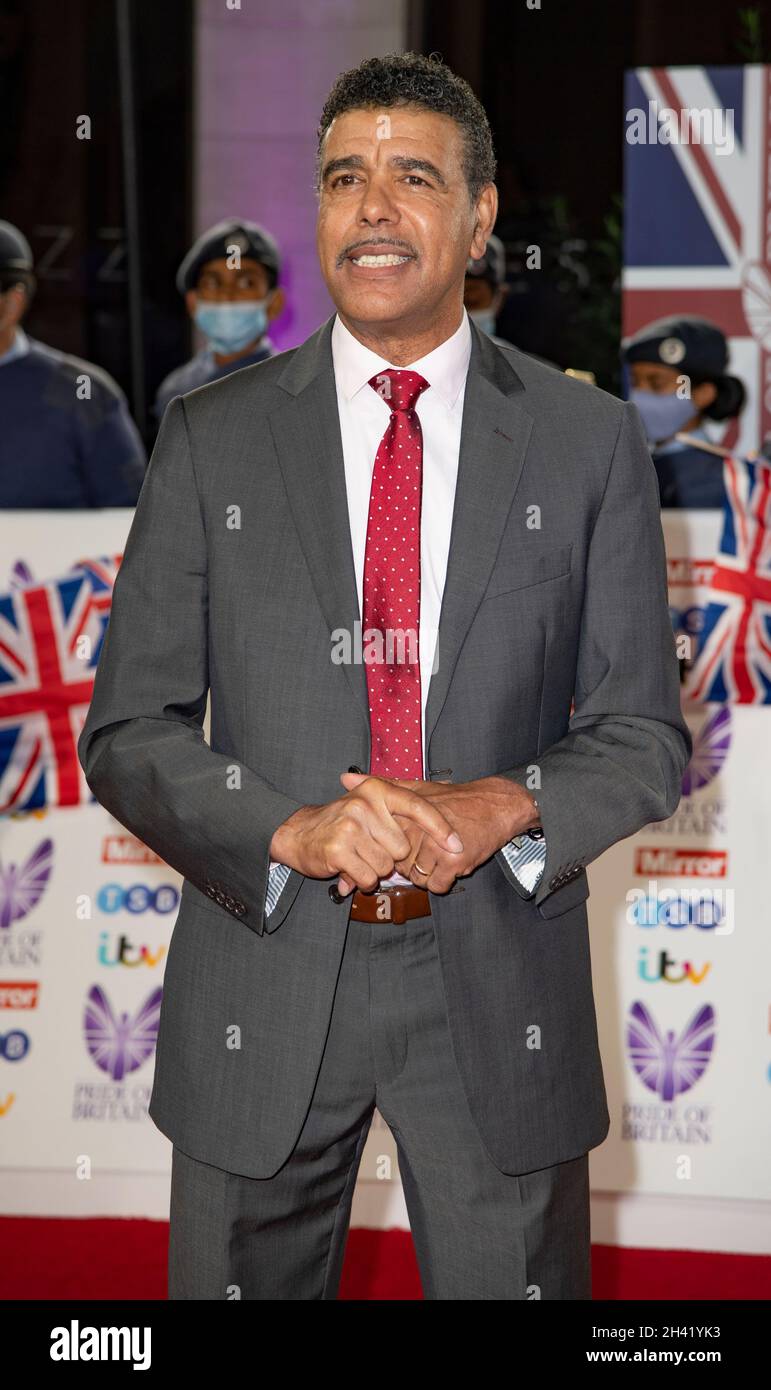 LONDRA - INGHILTERRA 30 OTT: Chris Kamara partecipa ai premi Pride of Britain in collaborazione con TSB al Grosvenor House Hotel, Park Street, London ON Foto Stock