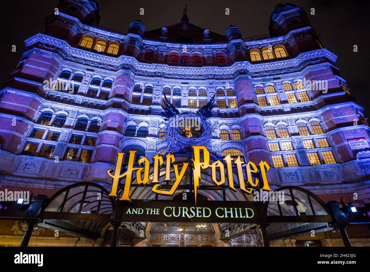 spettacolo teatrale harry potter, shaftsbury avenue, circo di cambridge, wc2,londra,inghilterra,regno unito, Foto Stock