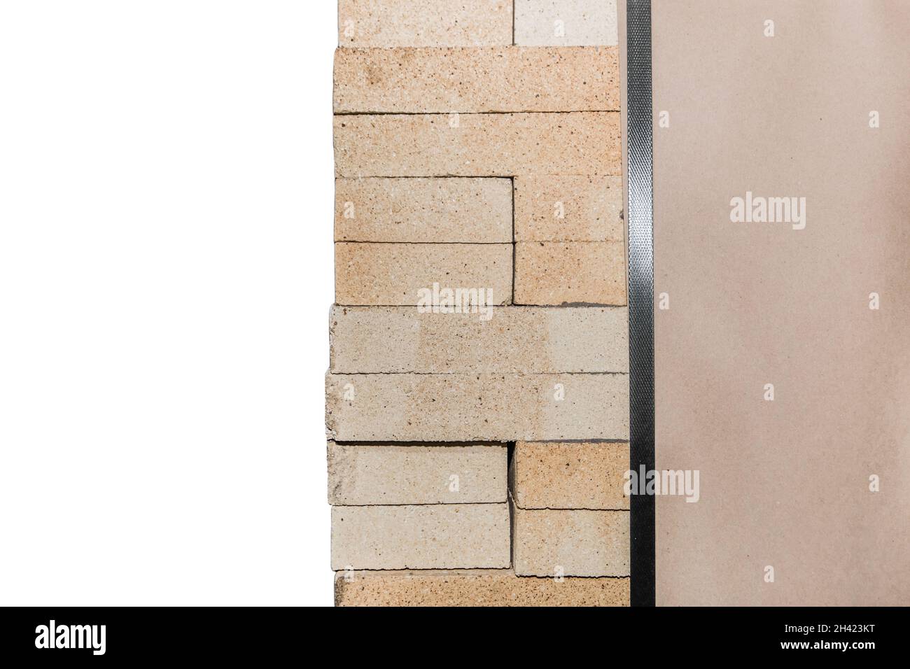 Un mazzo di mattoni refrattari, blocchi di mattoni ignifughi Foto stock -  Alamy