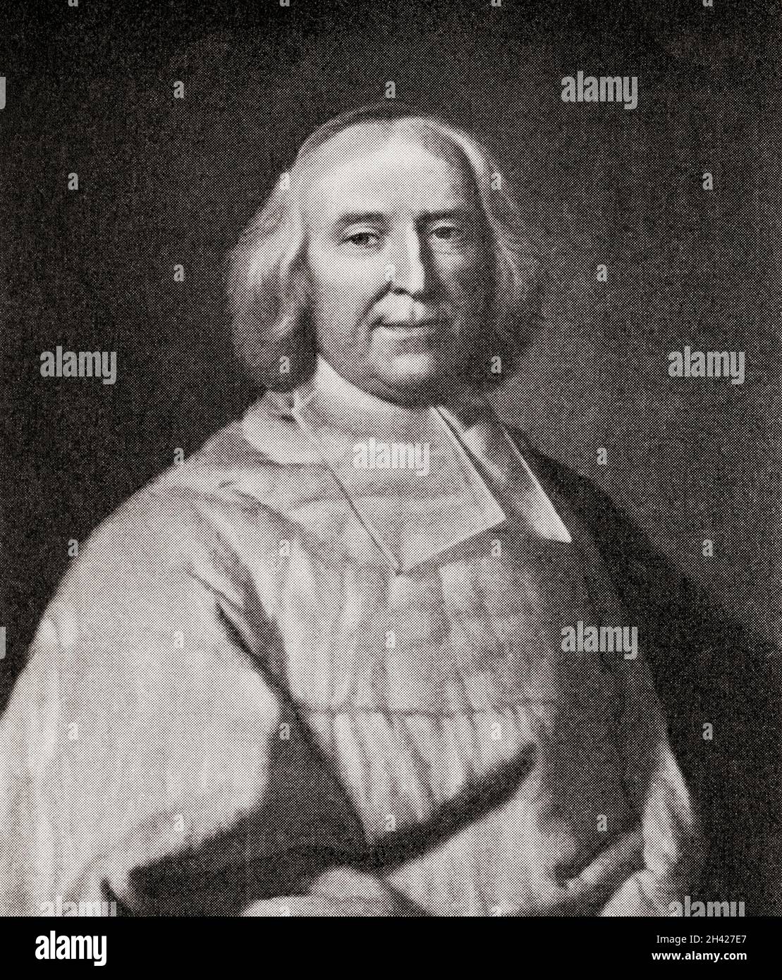 André-Hercule de Fleury, Vescovo di Fréjus, Arcivescovo di Aix, 1653 – 1743. cardinale francese e ministro capo di Luigi XV Foto Stock