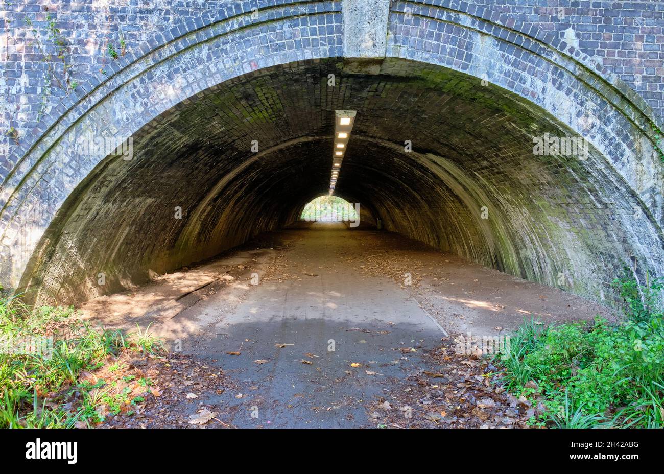 Silkin Way Tunnel vicino Blists Hill, Ironbridge, Shropshire Foto Stock