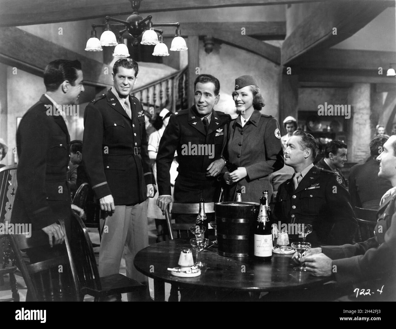 RICHARD WHORF JAMES BROWN HUMPHREY BOGART ed ELEANOR PARKER in CHAIN LIGHTNING 1950 regista STUART HEISLER storia questi molti anni di Lester Cole musica David Buttolph Costume design Leah Rhodes Warner Bros. Foto Stock