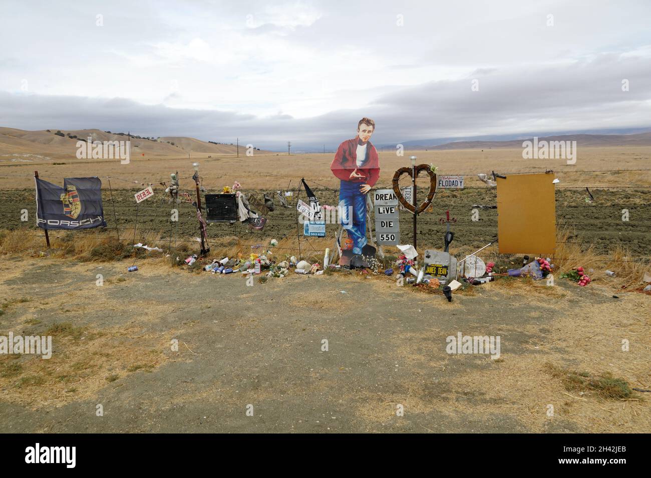 James Dean Memorial Junction Foto Stock