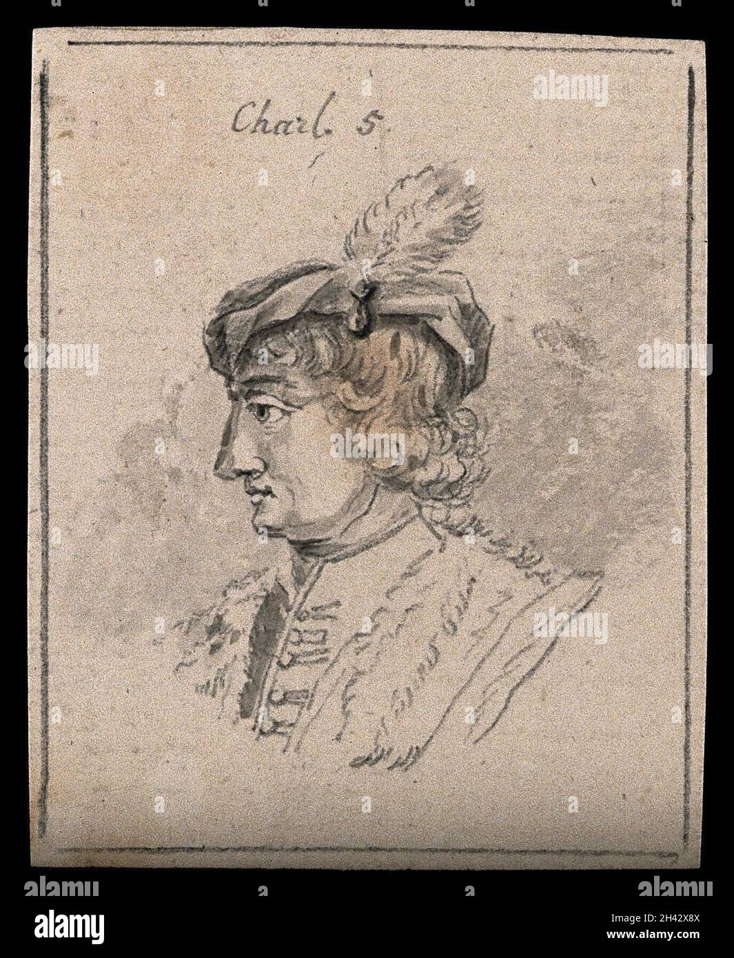 Carlo V (?). Disegno, c.. 1794. Foto Stock