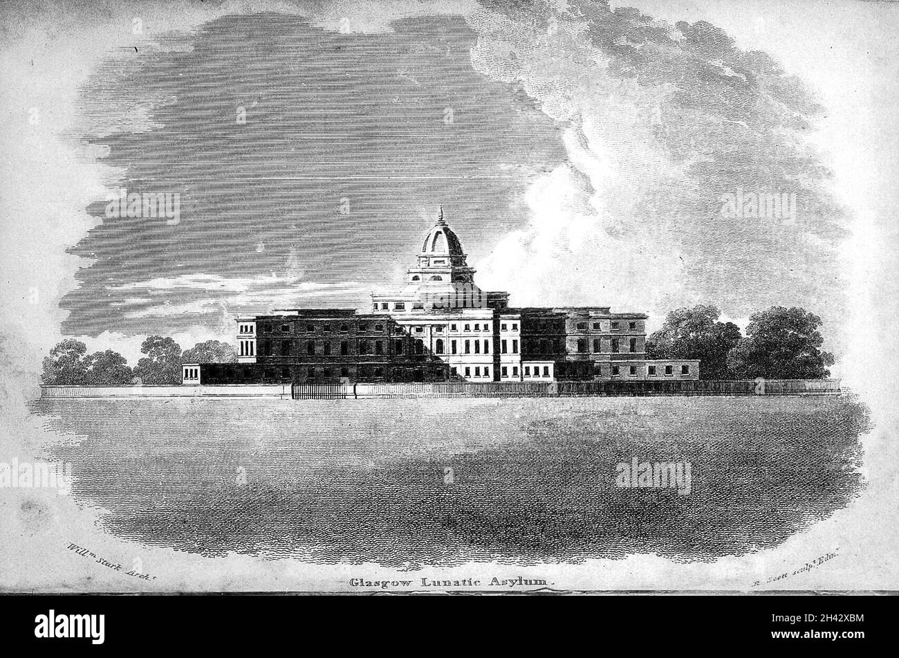 Glasgow asilo lunatico. Foto Stock