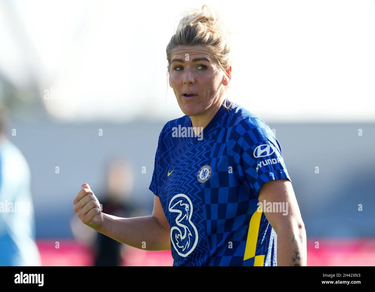 Manchester, Inghilterra, 31 ottobre 2021. Millie Bright of Chelsea durante la partita della Femminile's fa Cup all'Academy Stadium di Manchester. Il credito d'immagine dovrebbe leggere: Andrew Yates / Sportimage Foto Stock