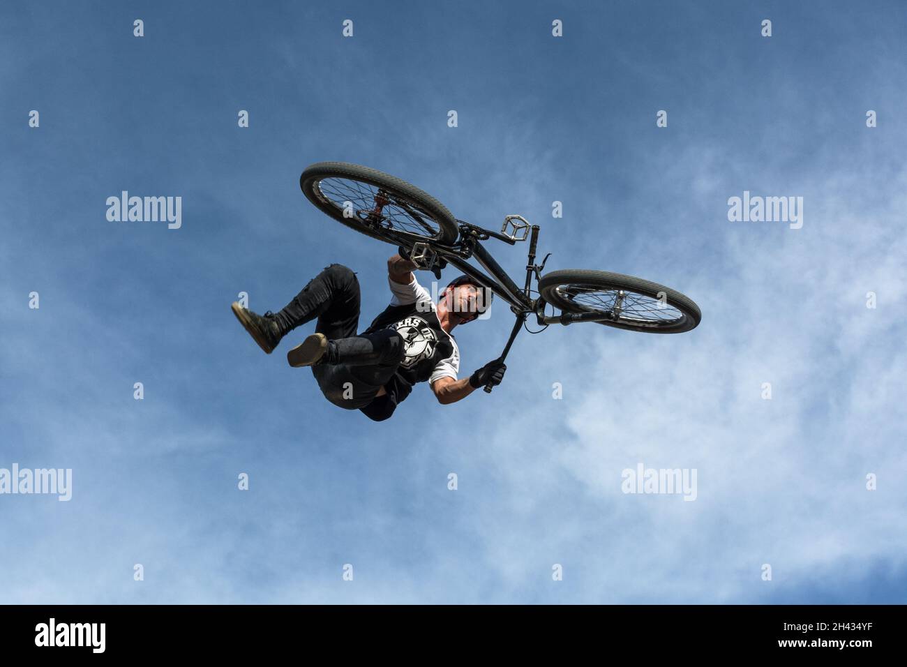 Lublino, Polonia - 28 maggio 2016: Sportival di Lublino - Campionato MTB - primo evento polacco d'argento FMB in Piazza del Castello (Plac Zamkowy) vicino al Castello di Lublino Foto Stock