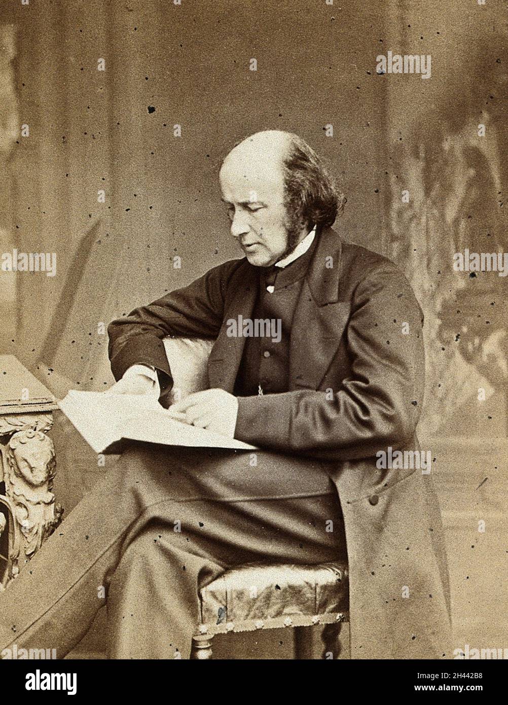 Sir Henry Wentworth Acland. Fotografia di Ernest Edwards, 1867. Foto Stock