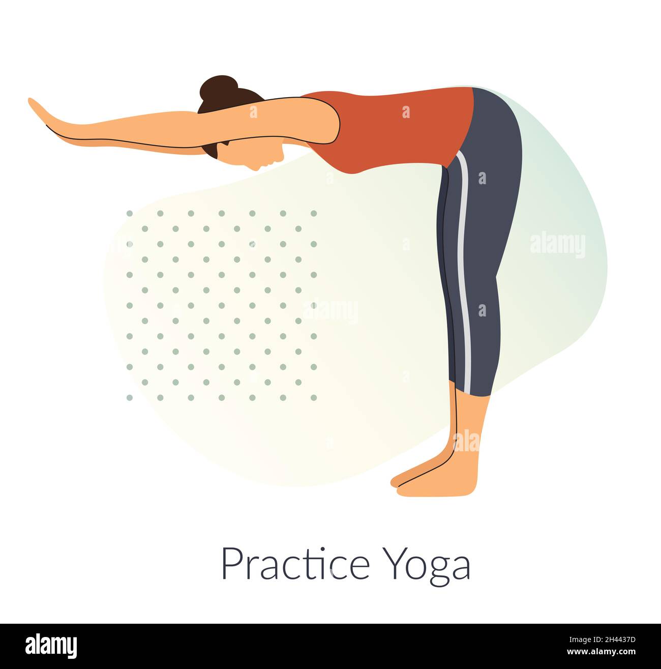 Yoga posa - vivere sano - Illustrazione come file EPS 10 Illustrazione Vettoriale