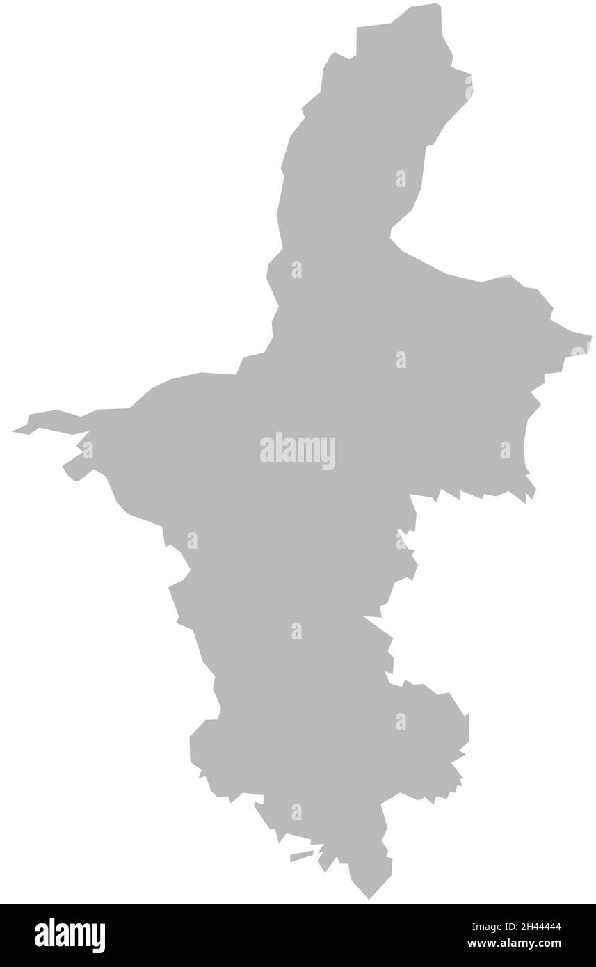 Mappa della provincia di Ningxia in cina. Sfondo grigio. Concetti e background aziendali. Illustrazione Vettoriale