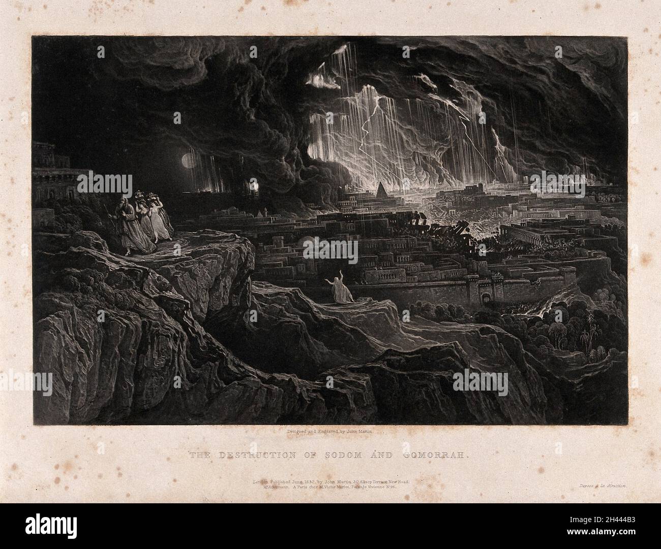 Si Salvò Dalla Distruzione Di Sodoma La distruzione di sodom immagini e fotografie stock ad alta risoluzione