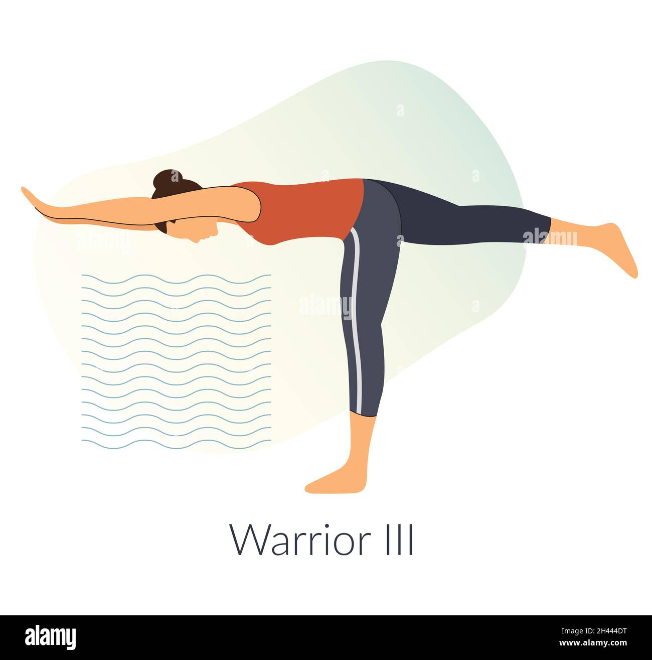 Yoga posa - vivere sano - Illustrazione come file EPS 10 Illustrazione Vettoriale