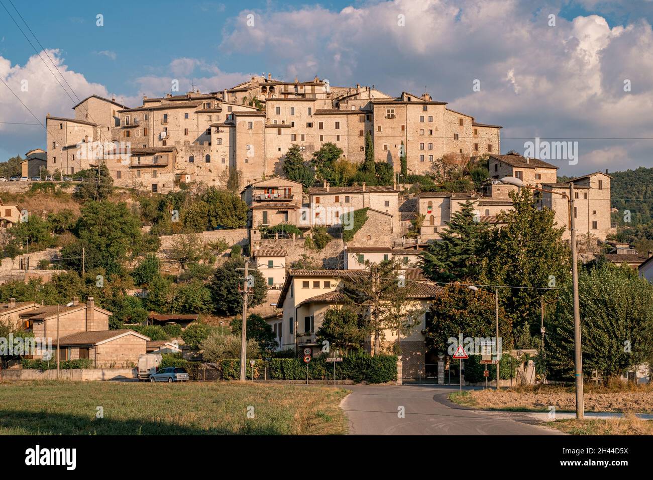 Casteldilago, borgo medievale della provincia di Terni, Umbria, Italia Foto Stock