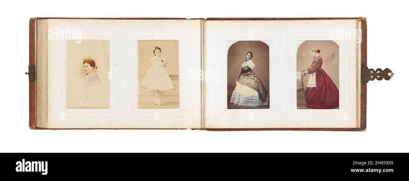 James Gardiner Collection: Album fotografico vittoriano. Foto Stock