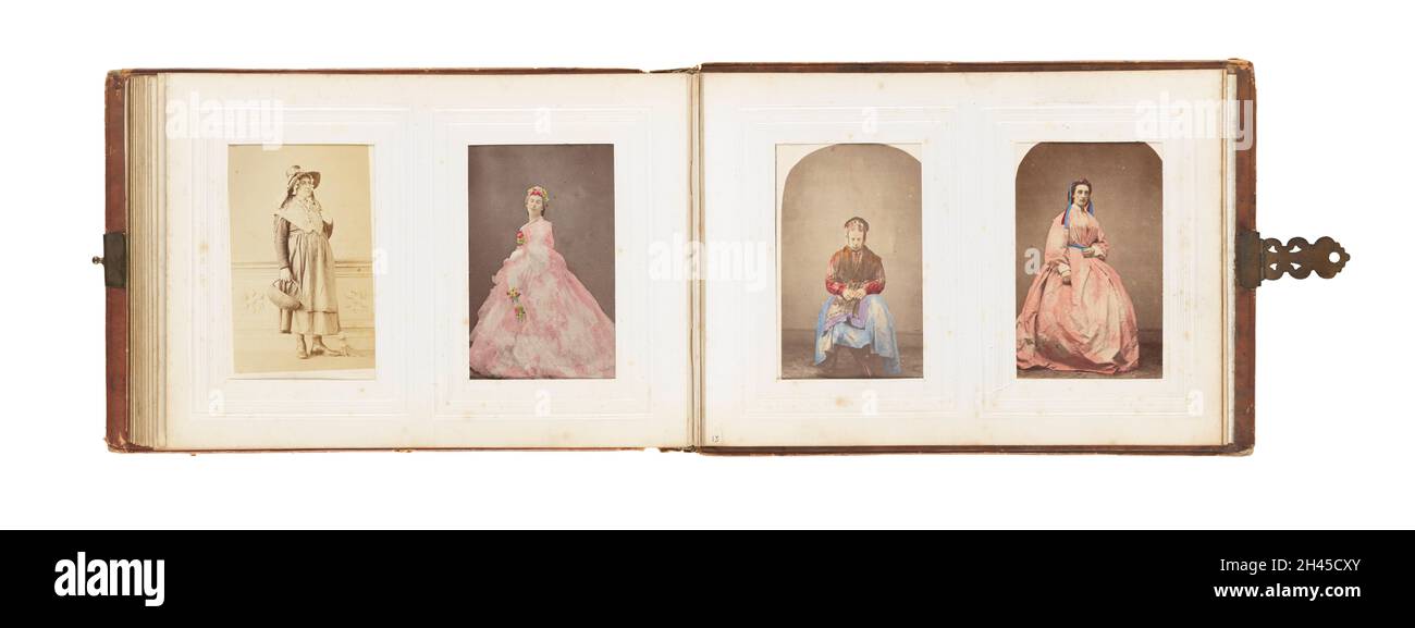 James Gardiner Collection: Album fotografico vittoriano. Foto Stock