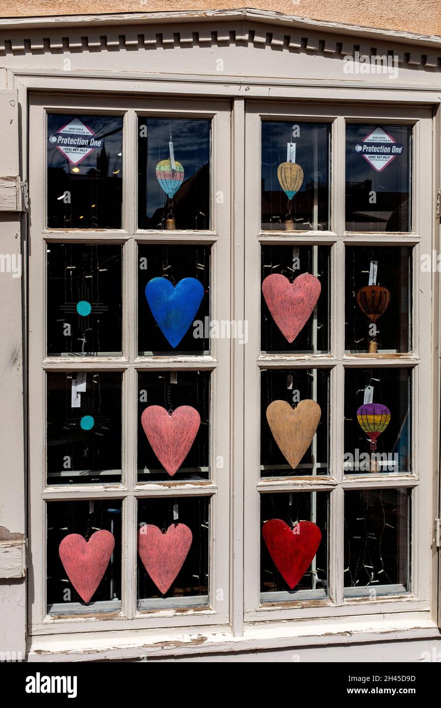 Negozio di cuori e palloncini nella città vecchia Albuquerque, New Mexico Foto Stock