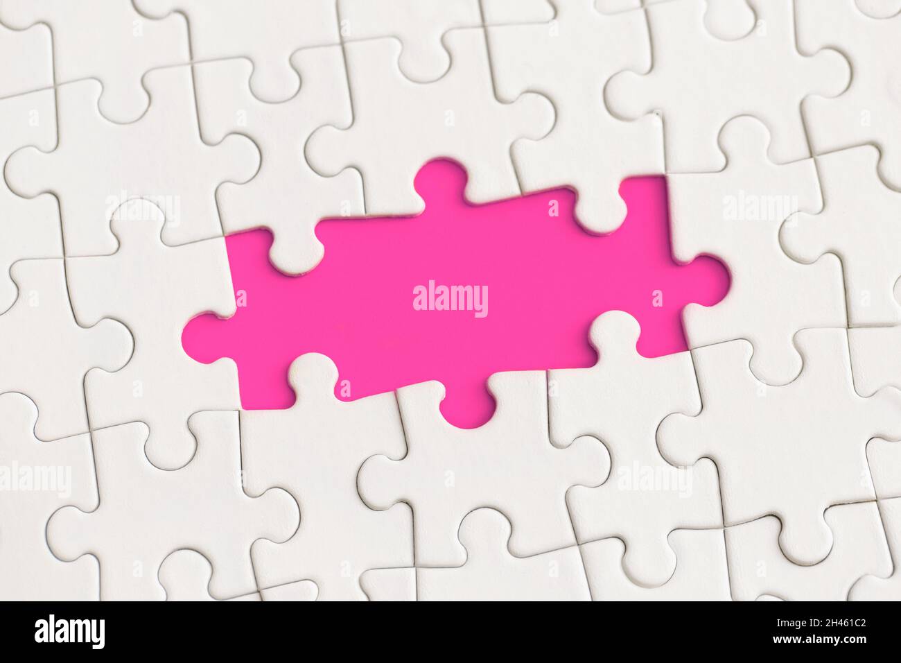 La cornice del puzzle per il testo. Foto Stock