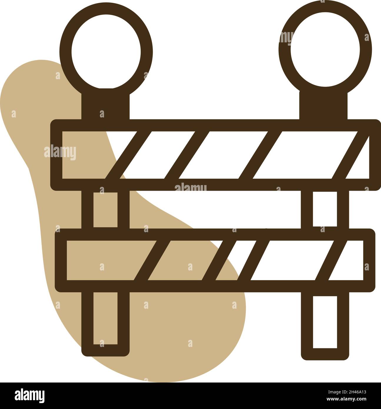 Cartello di riparazione davanti, illustrazione, vettore, su sfondo bianco. Illustrazione Vettoriale