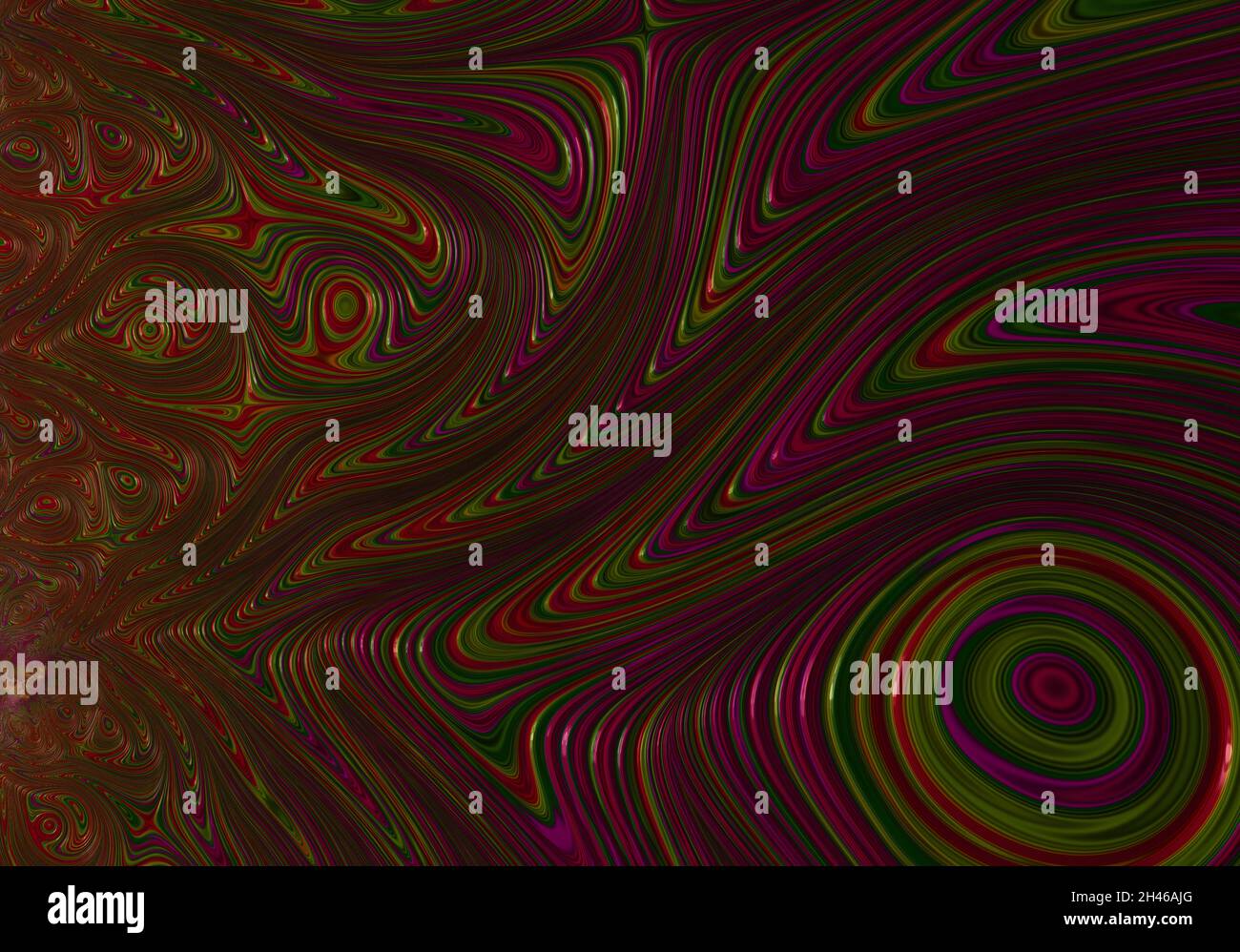 Sfondo floreale verde astratto generato automaticamente utilizzando il frattale Mandelbrot Foto Stock