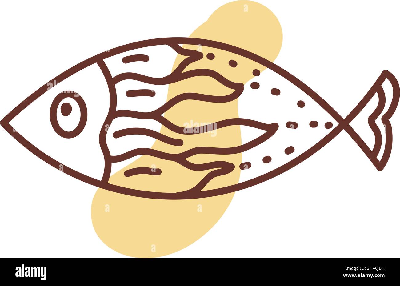 Pesce d'oro PET, illustrazione, vettore, su sfondo bianco. Illustrazione Vettoriale