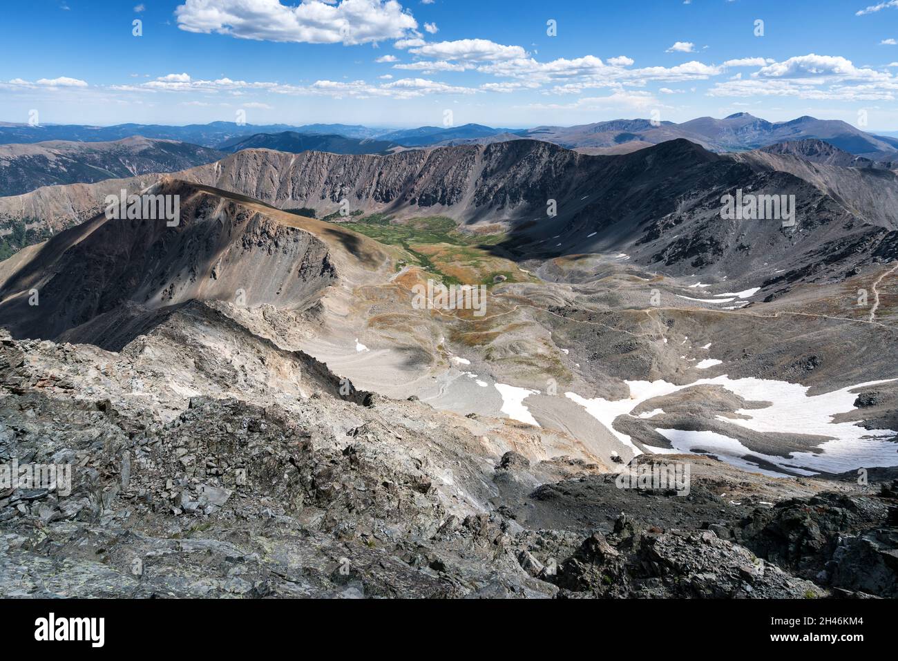 Escursioni nei Grays e Torreys Peaks, Keystone, Colorado, USA Foto Stock