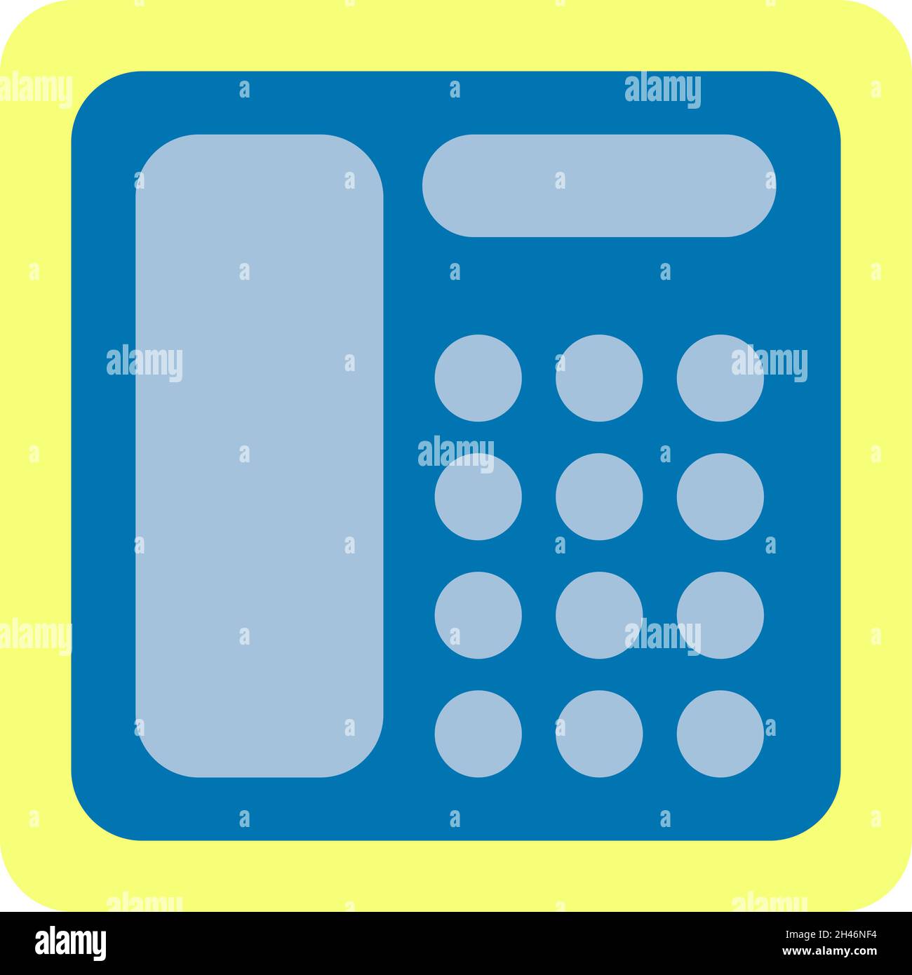 Telefono elettrico, illustrazione, vettore, su sfondo bianco. Illustrazione Vettoriale