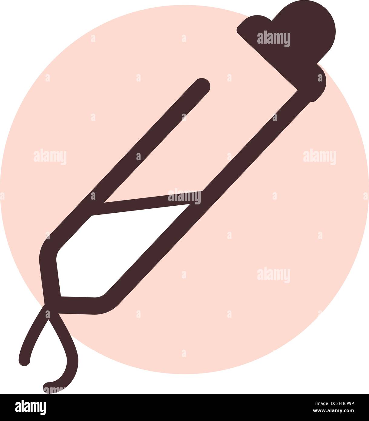 Contagocce medico, illustrazione, vettore, su sfondo bianco. Illustrazione Vettoriale