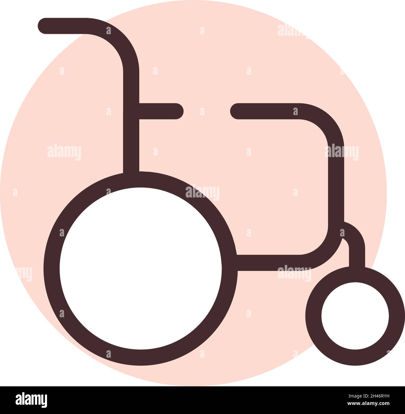 Sedia medica, illustrazione, vettore, su sfondo bianco. Illustrazione Vettoriale