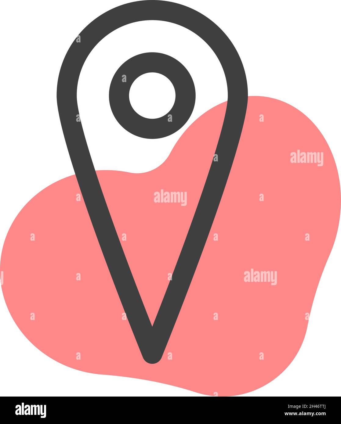 Pin di interfaccia, illustrazione, vettore, su sfondo bianco. Illustrazione Vettoriale