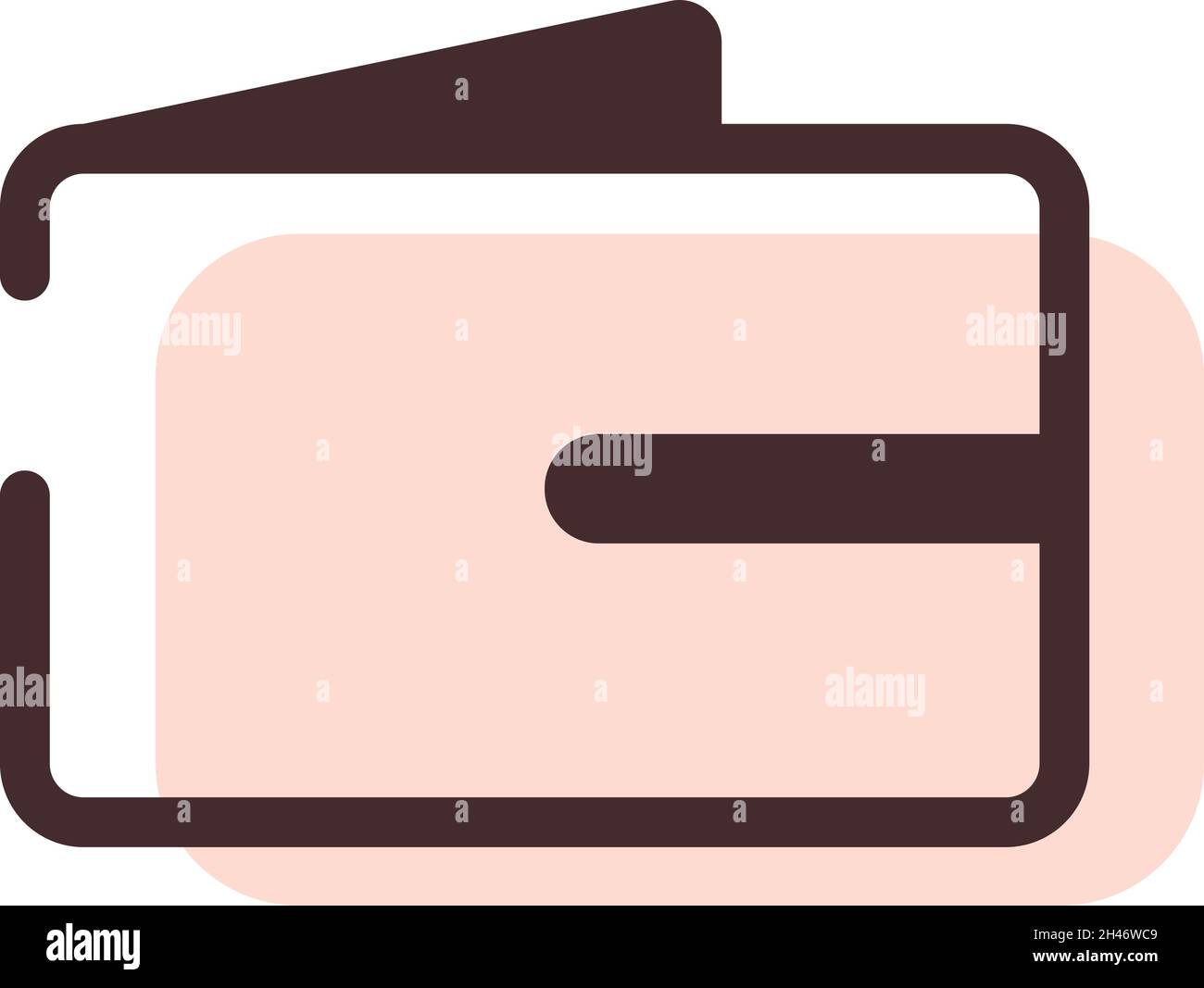 Portafoglio online, illustrazione, vettore, su sfondo bianco. Illustrazione Vettoriale