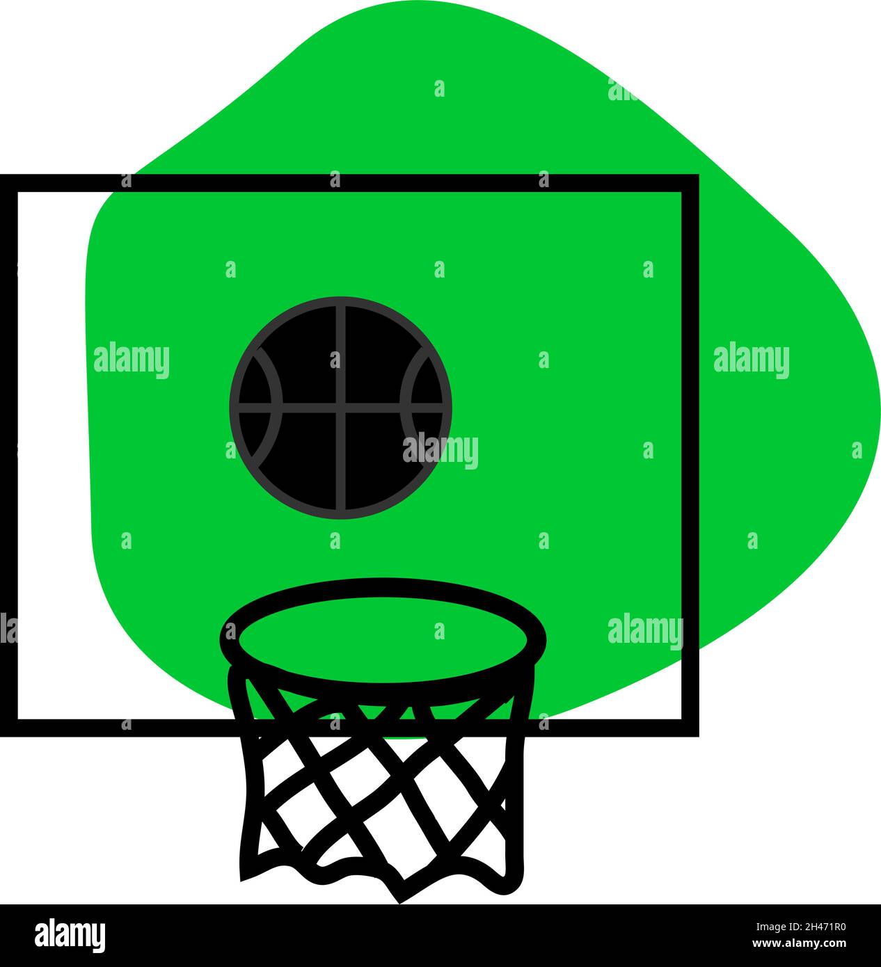 Scuola palestra, illustrazione, vettore, su sfondo bianco. Illustrazione Vettoriale