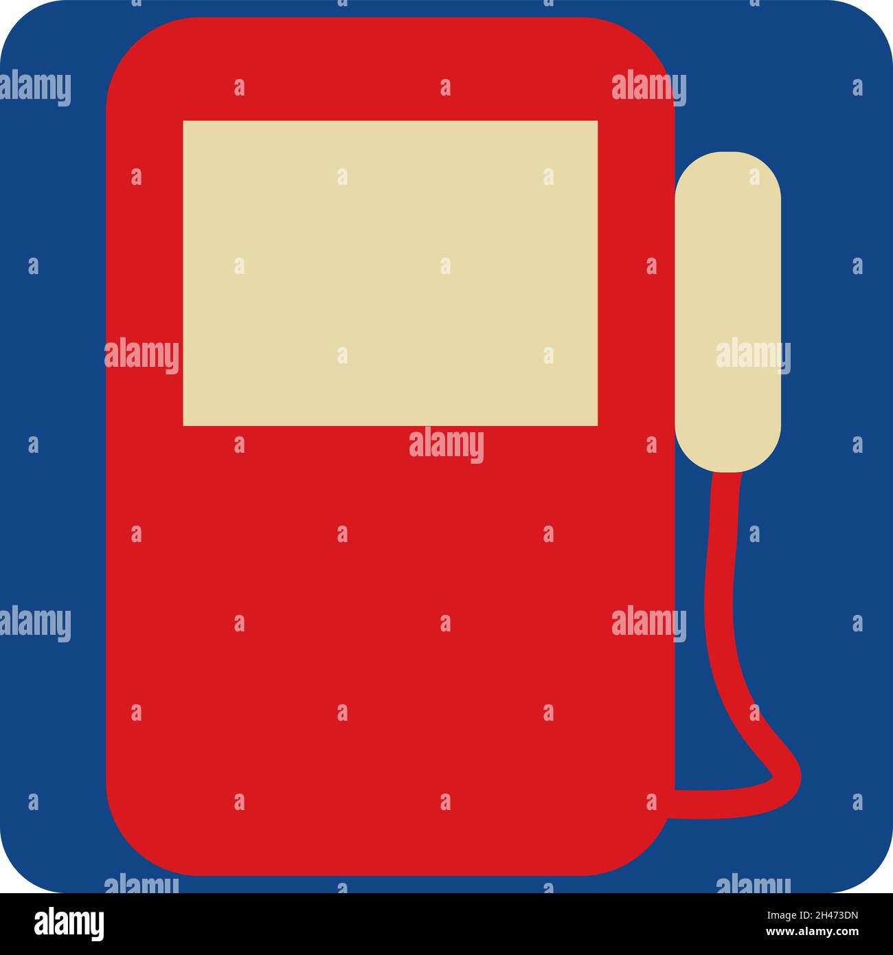 Stazione di servizio, illustrazione, vettore, su sfondo bianco. Illustrazione Vettoriale