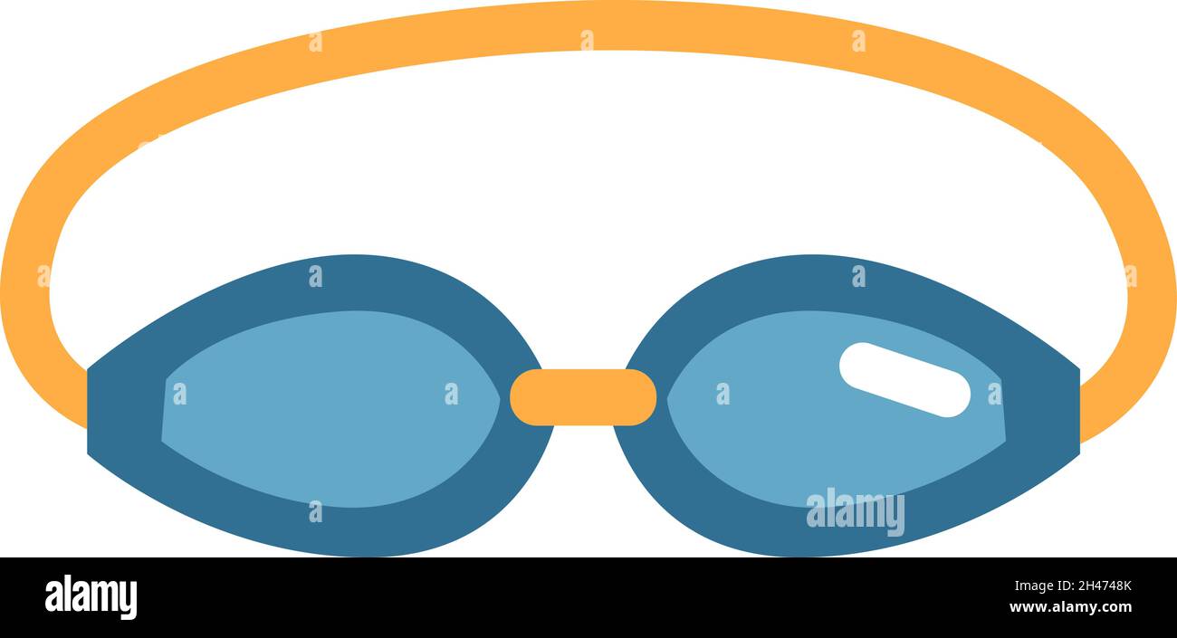 Occhiali da nuoto, illustrazione, vettore, su sfondo bianco. Illustrazione Vettoriale