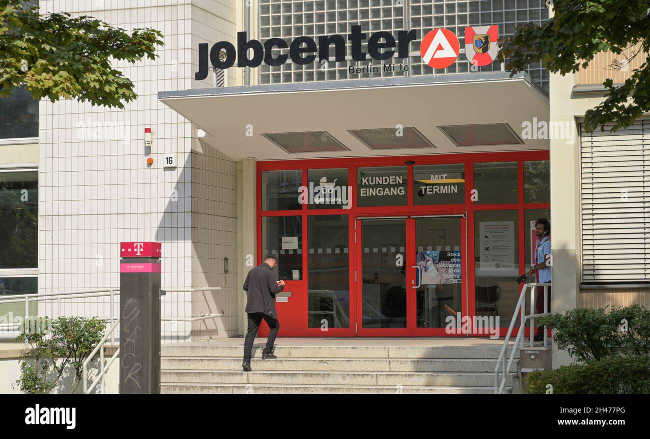 JobCenter, Müllerstraße, Wedding, Mitte, Berlino, Germania Foto Stock
