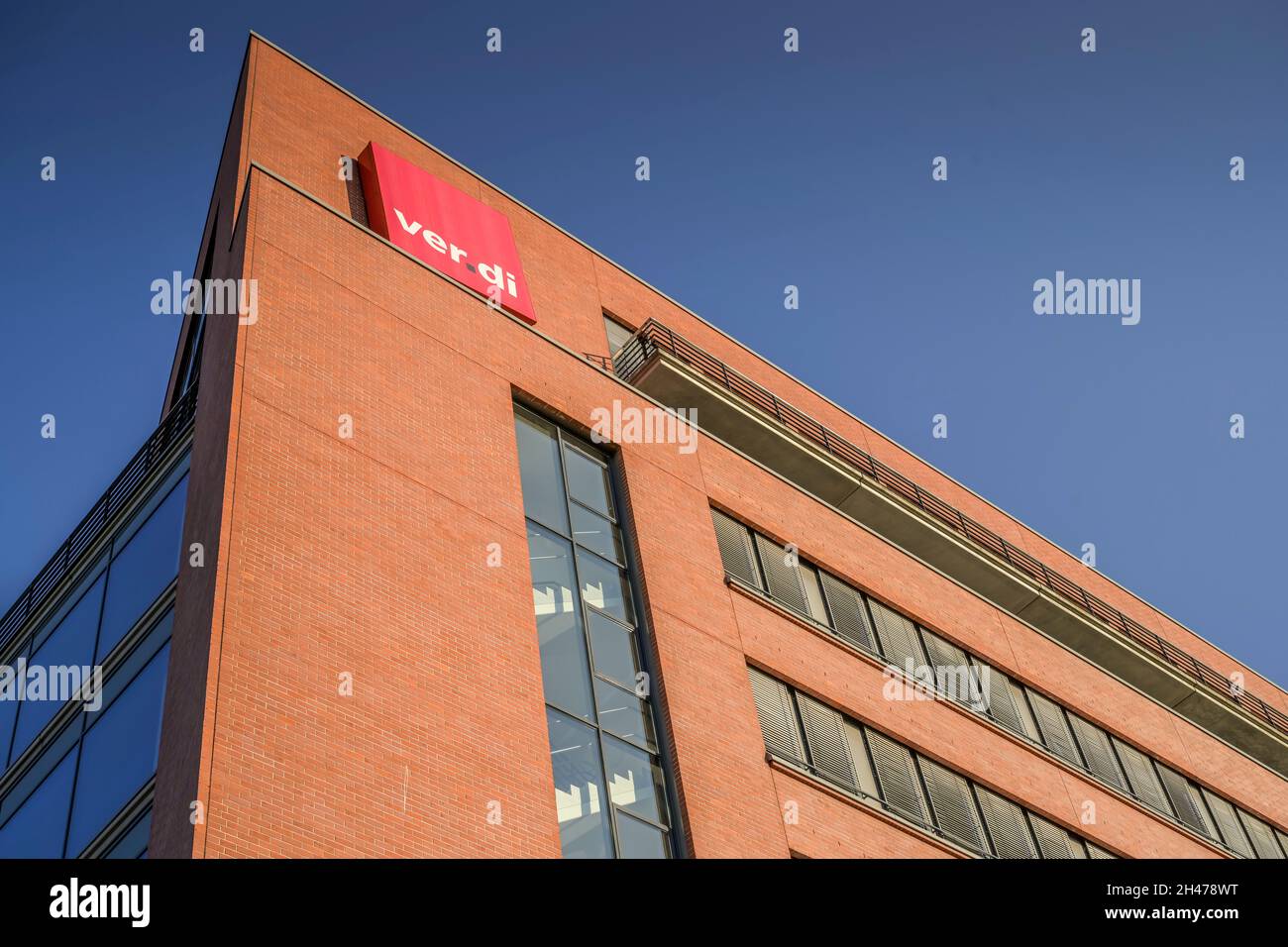 Ver.di-Bundesverwaltung, Paula-Thiede-Ufer 10, Köpenicker Straße, Kreuzberg, Friedrichshain-Kreuzberg, Berlino, Germania Foto Stock