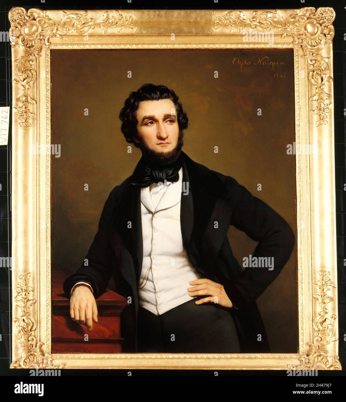 Jean-Zuléma Amussat. Dipinto ad olio di Jean-Guillaume Elzidor Naigeon. Foto Stock