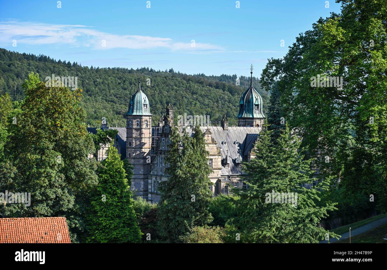 Schloss Hämelschenburg, Niedersachsen, Germania Foto Stock