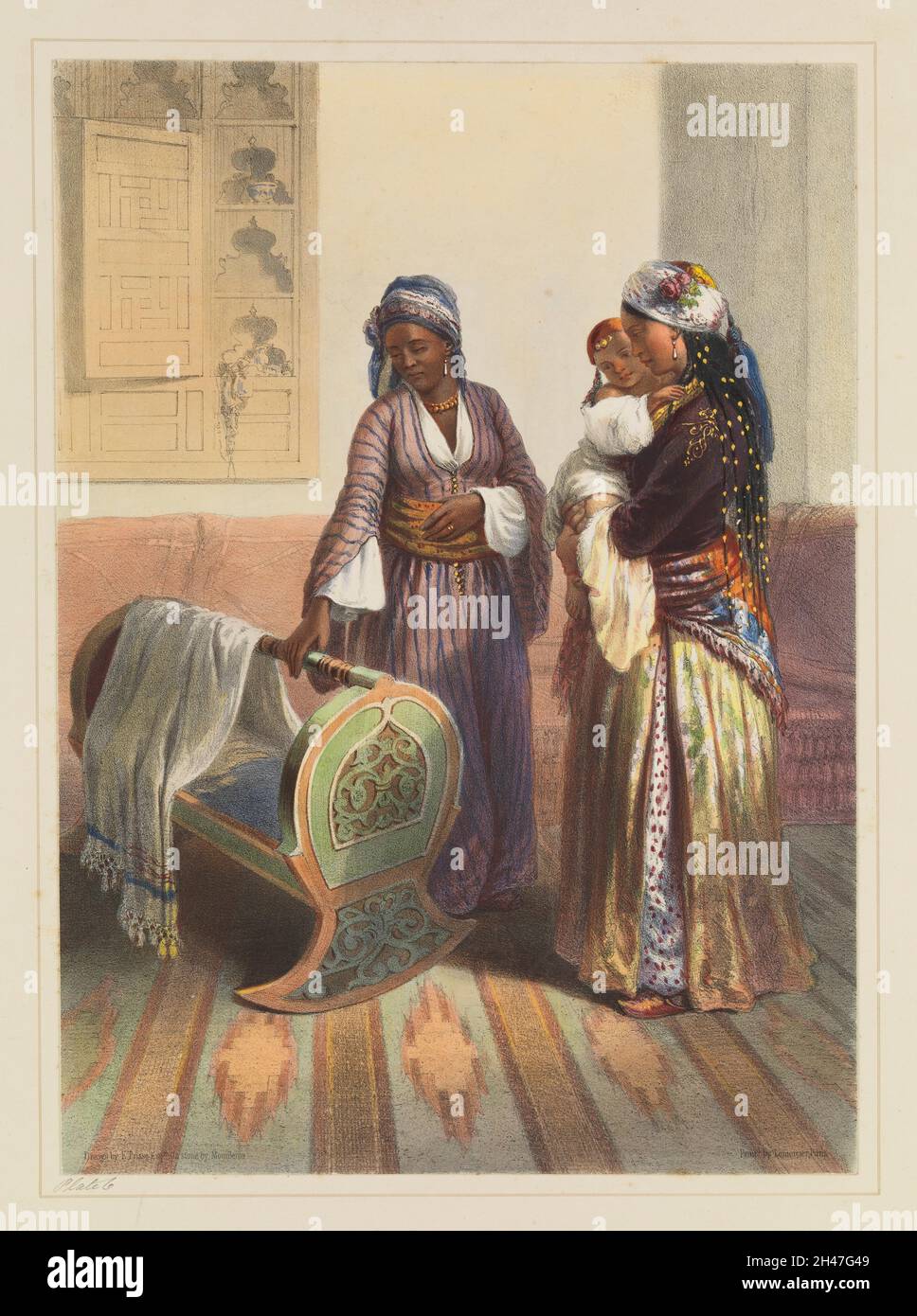Habesh o schiavo abissino. In Oriental album : personaggi, costumi, e modi di vita, nella valle del Nilo / con lettera descrittiva di James Augustus San Giovanni ; illustrato da disegni presi sul posto da E. Prisse. Foto Stock