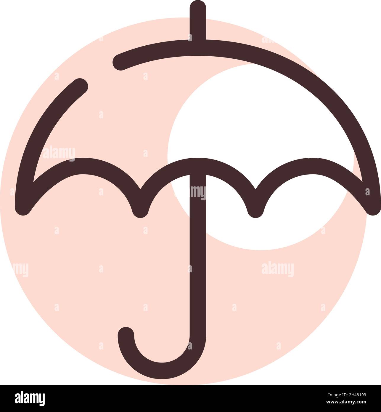 Mantenere asciutto, illustrazione, vettore, su uno sfondo bianco. Illustrazione Vettoriale