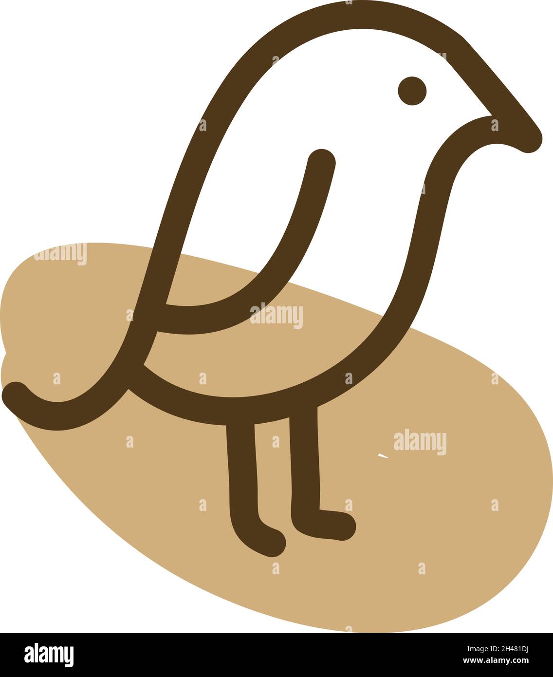 PET uccello, illustrazione, vettore, su sfondo bianco. Illustrazione Vettoriale