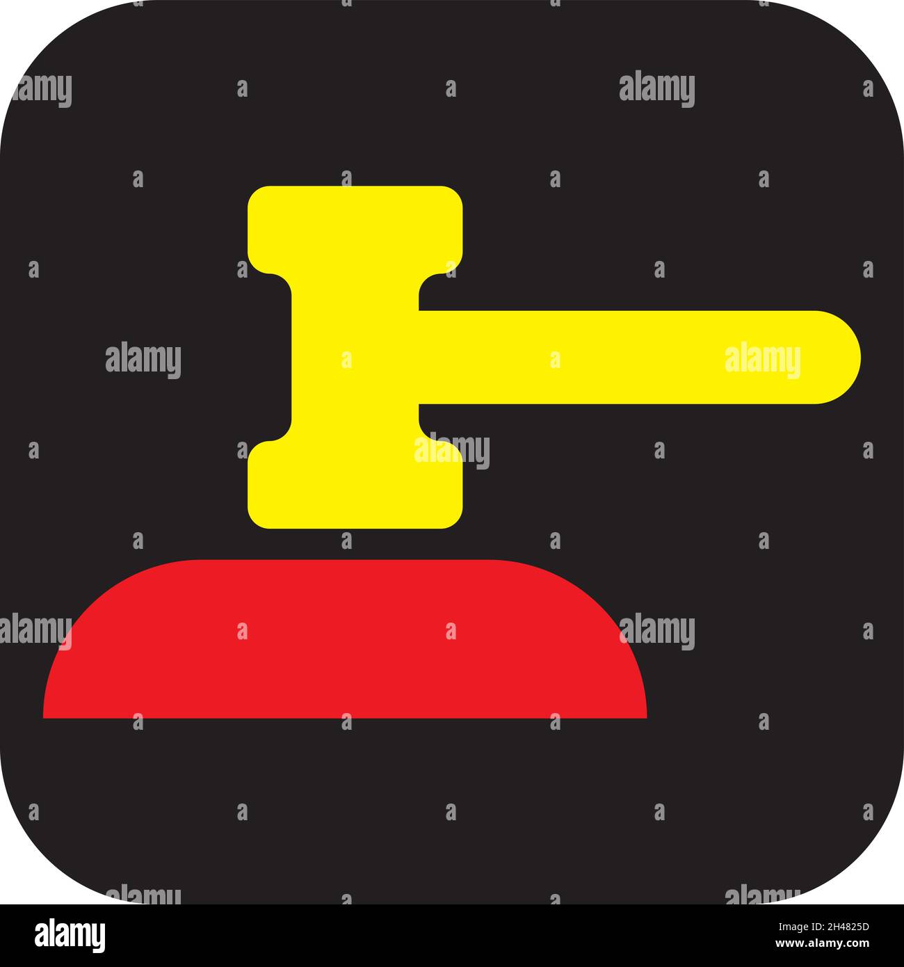 La polizia ha un vereditto, un'illustrazione, un vettore, su sfondo bianco. Illustrazione Vettoriale