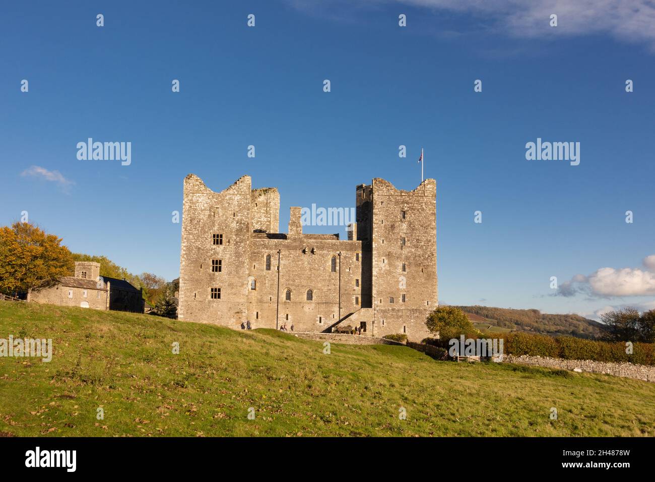 Bolton Castle, Castello Bolton, Leyburn, Wensleydale, North Yorkshire, Inghilterra, Regno Unito Foto Stock