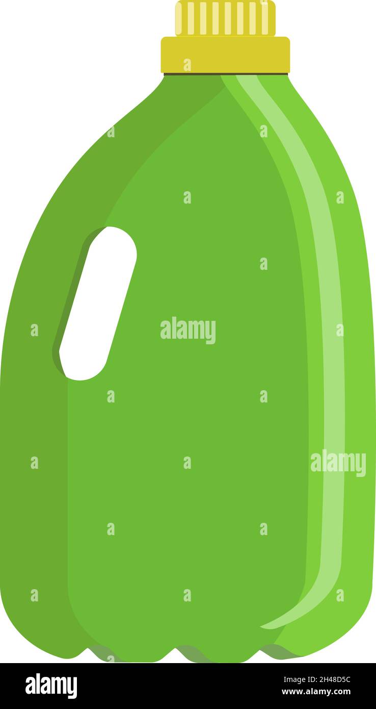 Contenitore verde, illustrazione, vettore su sfondo bianco. Illustrazione Vettoriale