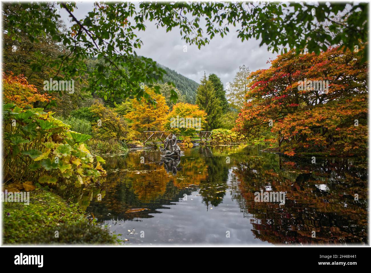 Benmore Botanic Garden Foto Stock