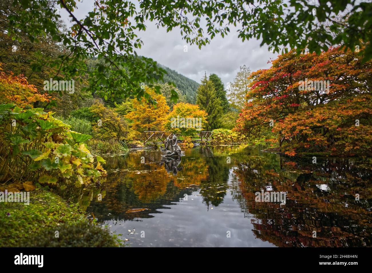 Benmore Botanic Garden Foto Stock