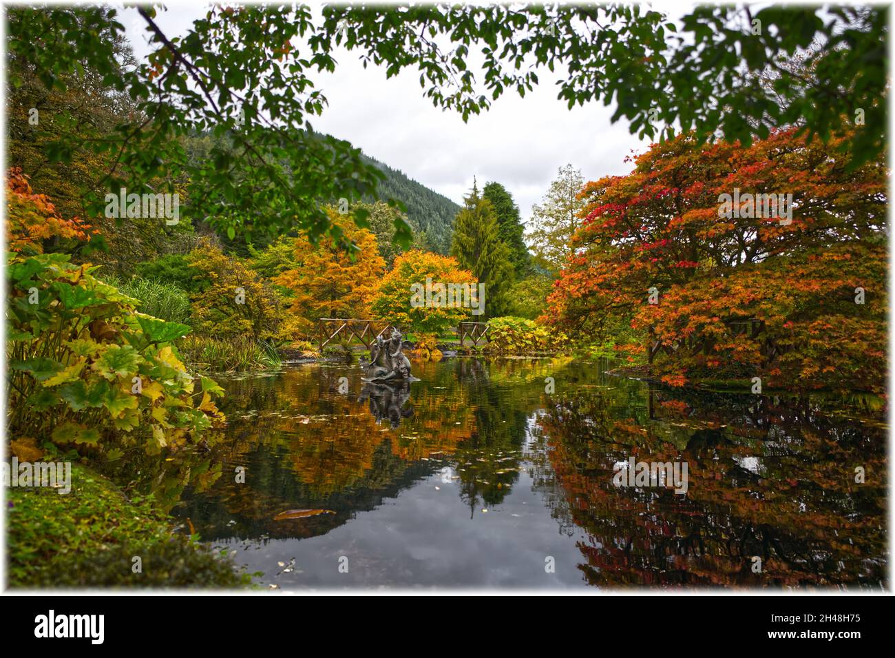 Benmore Botanic Garden Foto Stock