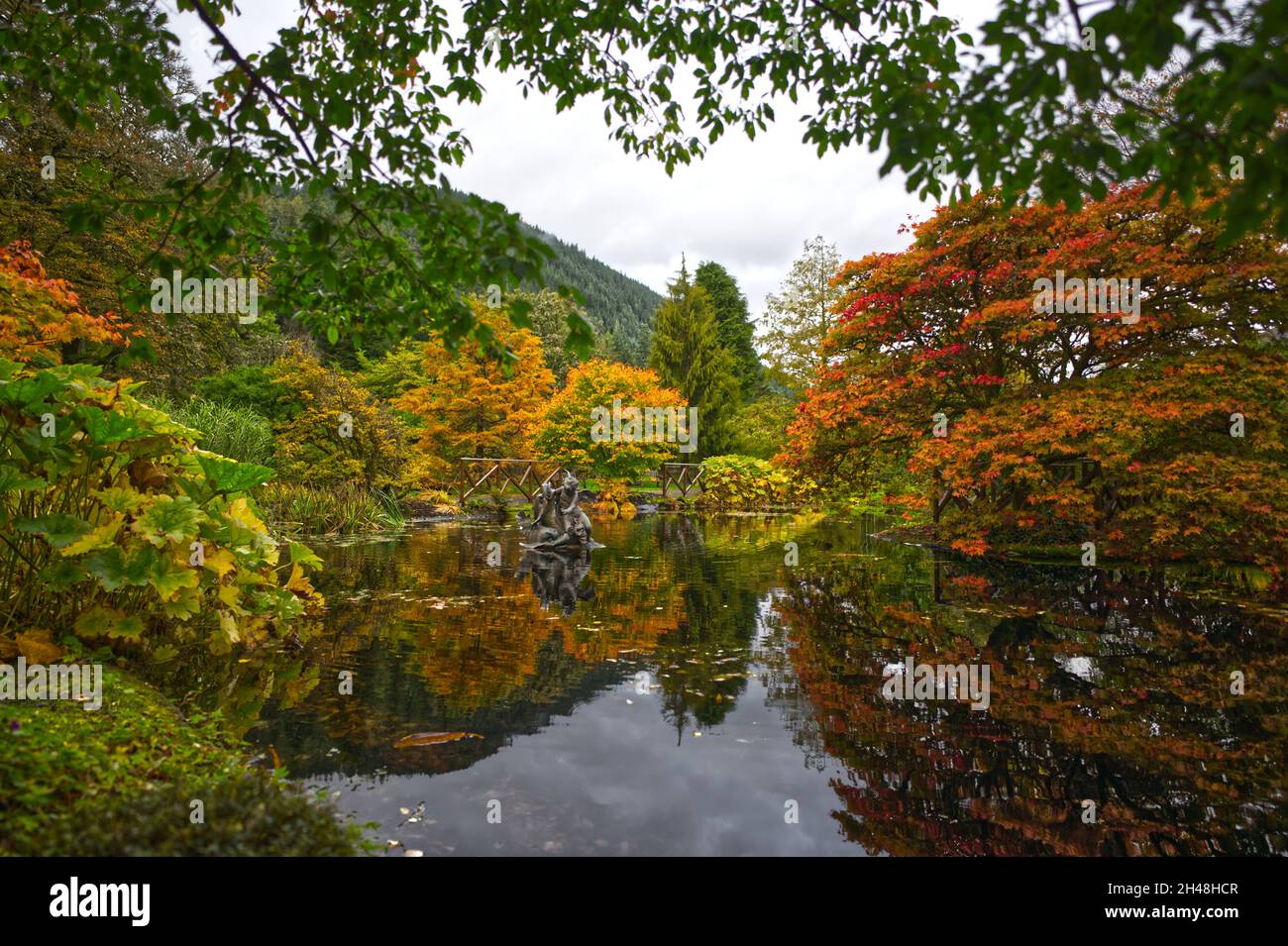 Benmore Botanic Garden Foto Stock