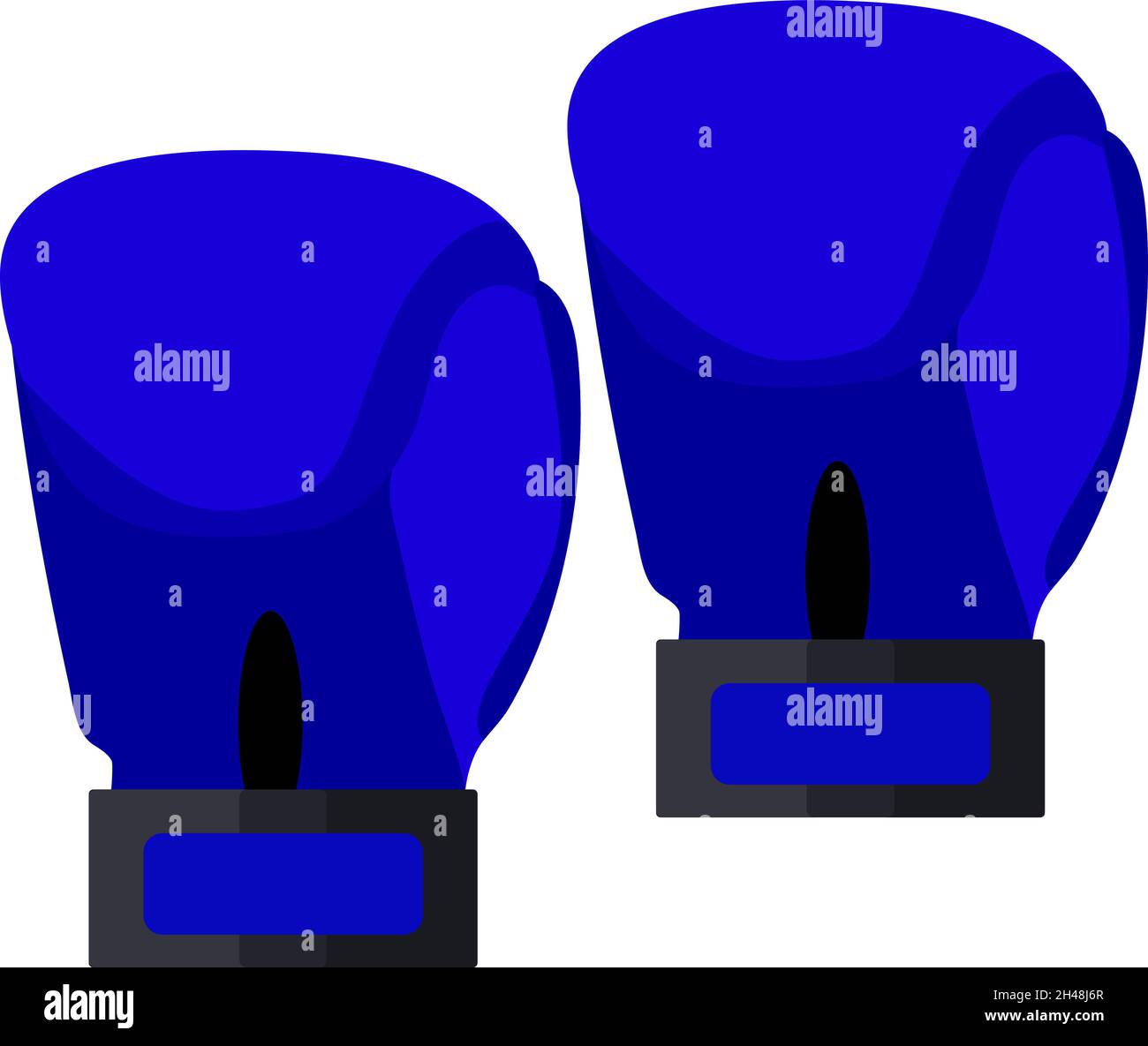 Guanti da boxe, illustrazione, vettore su sfondo bianco. Illustrazione Vettoriale