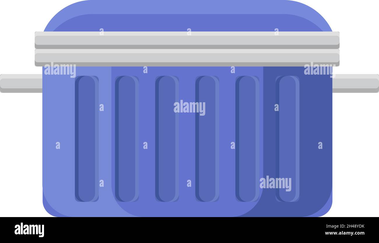 Ice box, illustrazione, vettore su sfondo bianco. Illustrazione Vettoriale